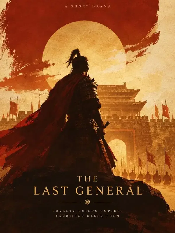 《长风点将》短剧封面，古装题材